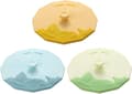 Silikonkopplock (3-pack), flerfärgade silikonlock för muggar, koppar, flexibla mugglock, varma kopplock för kaffe och te