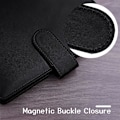 Miniatyrbild 3 av 5: A6 PU Läder Notebook Binder Påfyllningsbar 6 Ring Binder, Lösblad Personlig Planner Binder Omslag med Magnetiskt Spänne Stängning, Svart