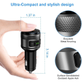 Pikkukuva 2 / 5: Bluetooth FM -lähetinsovitin, QC3.0 USB -langaton auton laturiadapteri, kaksois-USB-dongelit, LED-näyttö, iOS- ja Android-laitteille
