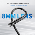 Miniatyrbillede 3 af 5: Industriel endoskop, dobbeltkop endoskop inspektionskamera, 1080P HD dobbeltobjektiv digitalt endoskop, 4,3 tommer LCD-skærm, IP67 vandtæt (2M) 2M