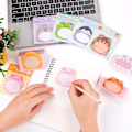 Miniatyrbillede 4 af 5: Sødt Dyre Sticky Notes, 8 Pak Kawaii Dyre Selvklistrende Noter Tegneserie Markører Flag Søde Former Selvklistrende Memo