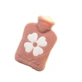 Miniatyrbild 1 av 5: Varmvattenflaska, plysch varmvattenflaska, mini varmvattenflaska, värme varmvattenflaska (Rosa, 1000ml) 1000ml