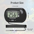 Miniatyrbillede 2 af 5: Digitalt LCD-akvarie termometer med sugekopper og vandtæt sonde til akvariefisketank (2 stk.)