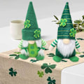 Miniatyrbild 3 av 4: Tomtar för St. Patrick's Day - Irländsk Grön Dvärg Leprechaun Plysch för Semester, Hem, Bord Shamrock Elf Dekorationer, 2 st