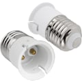 Miniatyrbilde 1 av 5: 2 stk E27 til B22 Sokkelomformer, Skrue til Bajonett Pære Sokkel Adapter, ES til BC Lampe Base Adapter