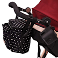 Miniatyrbillede 4 af 5: Barnevognspose Organizer Barnevogn Buggy Pose Baby Universal Multifunktionel Opbevaringspose (Sort Stjerne) Black Star