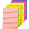 Miniatyrbilde 1 av 5: 6-pak selvklebende notater Post it fargerike linjerte notater Flyttbare selvklebende notatblokk for kontor, hjem, skole
