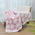 Miniatyrbillede 1 af 5: Tæppe Sofa Hyggeligt Tæppe - Varmt Sherpa Flannel Sofa Kast Tæppe, Tykt Sofa Tæppe Sofa Tæppe, Fluffy Tæppe til Sofa pink 150*200cm