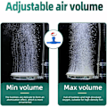Miniatyrbillede 5 af 5: Akvarie Luftsten Nano Boble Sten Kit med Kontrolventil Stille Super Høj CO2 Opløst Oxygen Diffuser(100mm)
