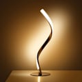 Miniatyrbillede 1 af 5: Spiral Sengebordslampe til Soveværelse Natbord Moderne Lampe til Stue Gæsteværelse Dekoration Belysning Varm Hvid