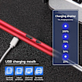Pikkukuva 2 / 5: Sähkösytytin, USB-ladattava kaarisähkösytytin, pitkän kantaman kynttilänsytyttimet grilliin, keittiöön, liesiin ja retkeilyyn (punainen) Red