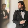 Miniatyrbilde 4 av 4: Ties etc Fløyelsløyfer for menn - Overdimensjonert sløyfe, ferdigknyttet, selvbindende og justerbar for bryllup, arrangementer og fester Black
