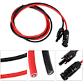 Pikkukuva 5 / 5: 4mm² / 12AWG aurinkopaneelin jatkokaapeli (3m punainen + 3m musta)