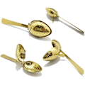 Miniatyrbillede 3 af 5: Te-filter Snap Ball Te-si, rustfrit stål mesh si, te-infuser til løs te, gylden, 2 stk.