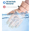 Miniatyrbild 3 av 5: Handskar, Varma Vinterhandskar för Dam, Dam Touchscreenhandskar, Termohandskar, Halkfria Cykelhandskar Pink