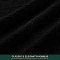 Miniatyrbild 4 av 5: Piece Rhombus Soffa Överdrag Stretch Tyg Soffa Överdrag Möbler Skydd för Soffa 3-Sits Soffa Skyddande Överdrag för Vardagsrum Polyester Hållbar black