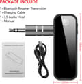 Miniatyrbild 5 av 5: Bluetooth-mottagare, Bluetooth-bilstickadapter, 5.0 Bluetooth-sändare, bärbar trådlös 3,5 mm Aux Bluetooth-adapter