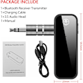 Miniatyrbillede 2 af 5: Bil Bluetooth 5.0 Modtager, Bil Bluetooth Jack Aux 3,5 mm Jack Trådløs Bærbar Lydadapter Bil