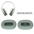 Miniatyrbilde 2 av 5: Utskiftbare øreputer, myke minneskumhodetelefoner øremuffer, utskiftbart øreputersett, lær øreputer øremuffer for Airpod MAX Headset234(grønn) Green