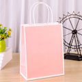 Miniatyrbilde 2 av 5: 30 stk gaveposer, papirposer for gaver, festposer med håndtak, godteposer bæreposer for fester, bursdag - 15 x 8 x 21 cm (rosa) Pink