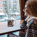 Miniatyrbillede 4 af 5: 3D Bogreol Kops - En Bibliotekshylde Kop, Biblioteksbogreol Kop, Bogelskere Kaffe Kop, Kreativ Rum Design Multi-Purpose Keramik Kop (A)