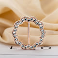 Miniatyrbild 3 av 5: 2 st Sjal Ringar Spänne för Kvinnor, Cubic Zirconia Silke Sjal Ring Spänne T-Shirt Klämmor Spänne Kläder Hörn Knuta Spänne Kläder Broscher