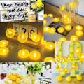 Miniatyrbillede 4 af 5: Citronskive Lys, Batteridrevet, Fleksibel Reb Streg Fe LED, Varm Gul til Jul Fødselsdag Bryllup Ferie Fest Hjem Dekoration, 3m, 20 LED