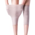 Miniatyrbild 1 av 5: 2-pack vinter dam elastiskt knäbandage, elastiskt halkfritt stickat knästöd, knäskydd, knäortos, benvärmare, benvärmare, knävärmare