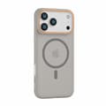 Fodral för iPhone 15 Pro Matt Magnetisk Slimmad Profil Grå Noz4694