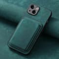 Fodral för iPhone 15 Magnetiskt Stativ Kortplats Grön Noz16829
