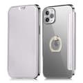 Etui til iPhone 16 Pro Klart Kortplads Lædertekstur Klar Sølv
