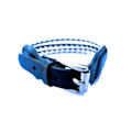 Miniatyrbillede 2 af 2: Læderarmbånd flettet sort og hvid White