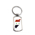 Miniatyrbild 1 av 2: Syriens karta flagga nyckelring Silver