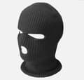Rånarluva – Stickad Balaclava med Attityd Svart