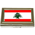 Miniatyrbilde 1 av 2: Kortholder - Libanon flagg