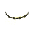 Miniatyrbillede 1 af 2: Choker halskæde - sort stof Black