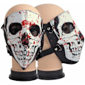 Miniatyrbillede 1 af 4: DØD MASK LÆDER MOTORCYKEL Black