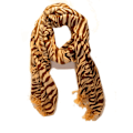 Miniatyrbillede 1 af 2: Halstørklæde - Zebra brun Brown