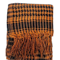 Miniatyrbillede 1 af 2: Palæstina Sjal keffiyeh  - orange og Sort Orange