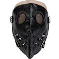 Miniatyrbillede 1 af 5: Lädermask med nitar Silver