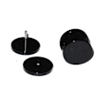 Miniatyrbillede 2 af 3: Falseprop - sort - 6 mm / et par Black