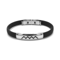 Miniatyrbilde 1 av 2: Wave svart armbånd Black