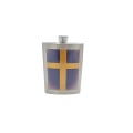 Miniatyrbillede 1 af 2: Plunta rustfrit stål - Sverige flag Silver