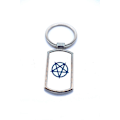 Miniatyrbillede 1 af 2: Pentagram - nøglering Silver