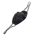 Miniatyrbillede 1 af 3: Sort ansigtsmaske med sorte nitter Black