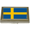 Miniatyrbilde 1 av 2: Kortholder - Sveriges flagg