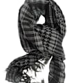 Miniatyrbilde 2 av 2: Palestinasjal - Grå och Svart Grey and black
