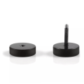 Miniatyrbillede 3 af 3: Øreringe - Sort 12 mm Black