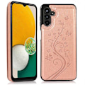 Pikkukuva 4 / 8: Samsung A54 5G Iskunkestävä Kannen korttiteline 3-POCKET Flippr V2 Rosenguld