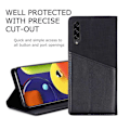 Miniatyrbild 4 av 7: Samsung A70 Elegant Fodral i PU-Läder med RFID Block Svart